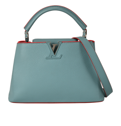 Capucines BB, £2,100, Handbags, Blue/Red, Leather, Front view